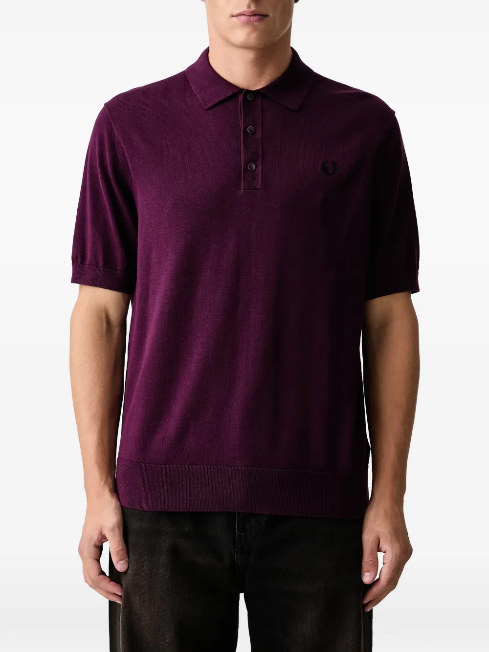 Fred Perry Katoenen poloshirt Paars