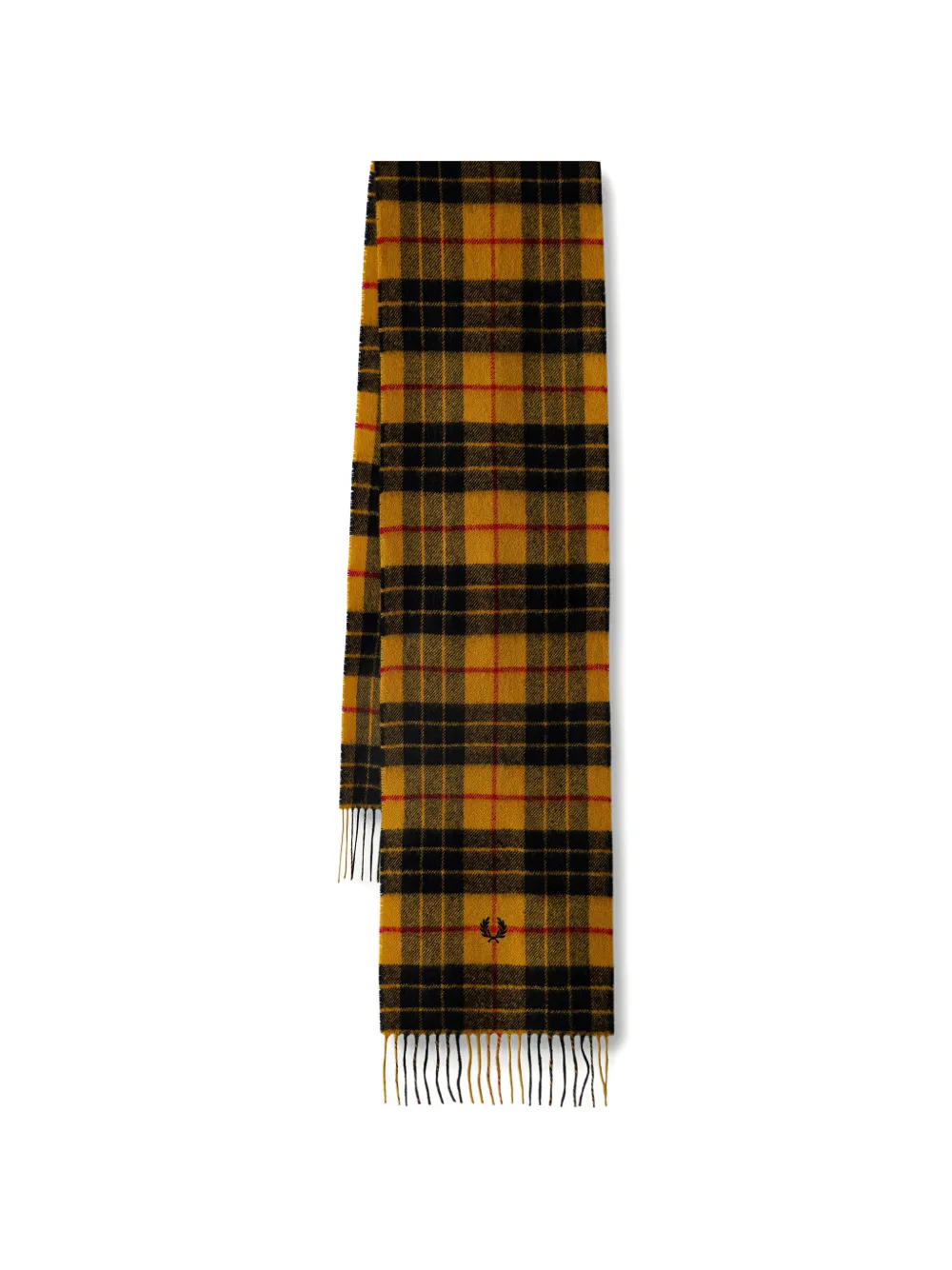 Fred Perry Lambswool Scarf In Yellow