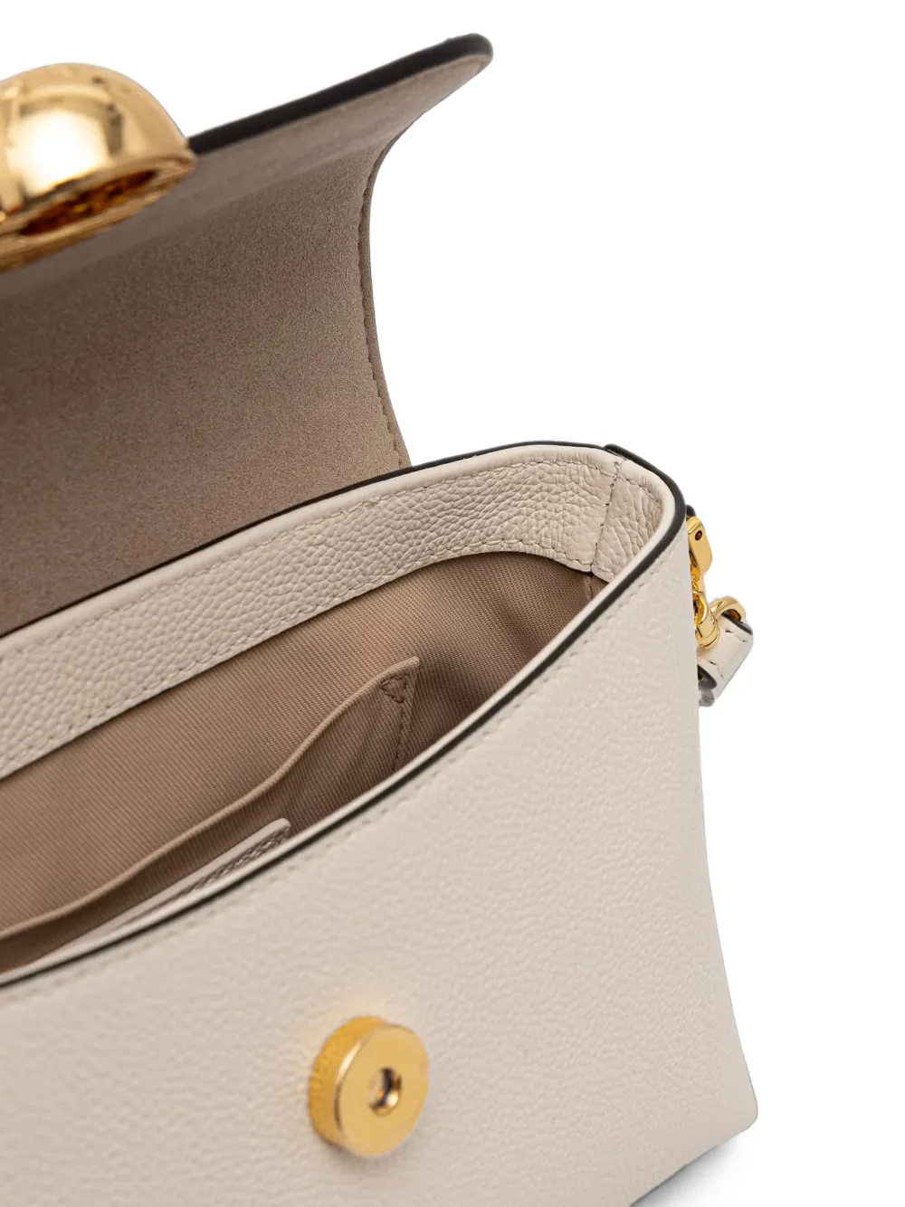 Furla mini Moonlight leather tote bag Beige