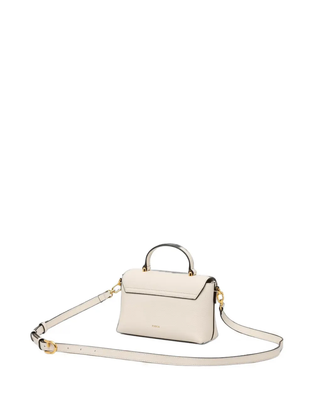 Furla mini Moonlight leather tote bag Beige