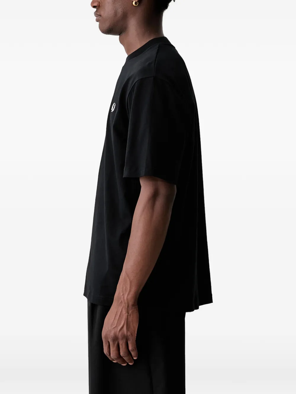 Fred Perry Katoenen T-shirt Zwart