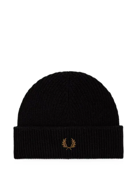 Fred Perry wool beanie hat