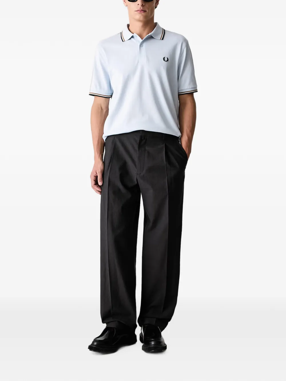 Fred Perry Poloshirt met logo Blauw
