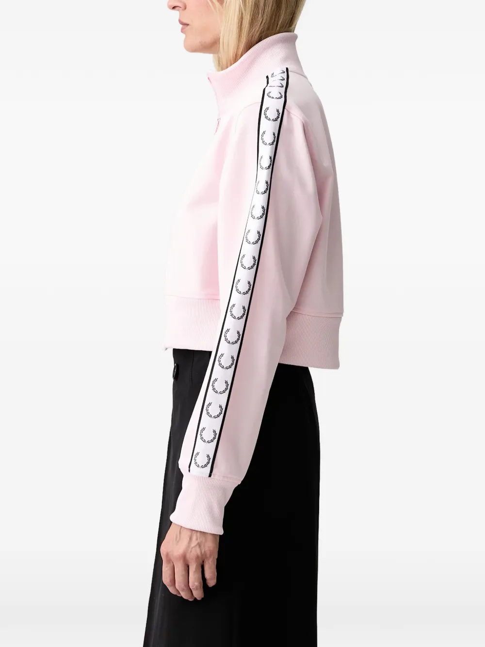 Fred Perry Sweater met geborduurd logo Roze