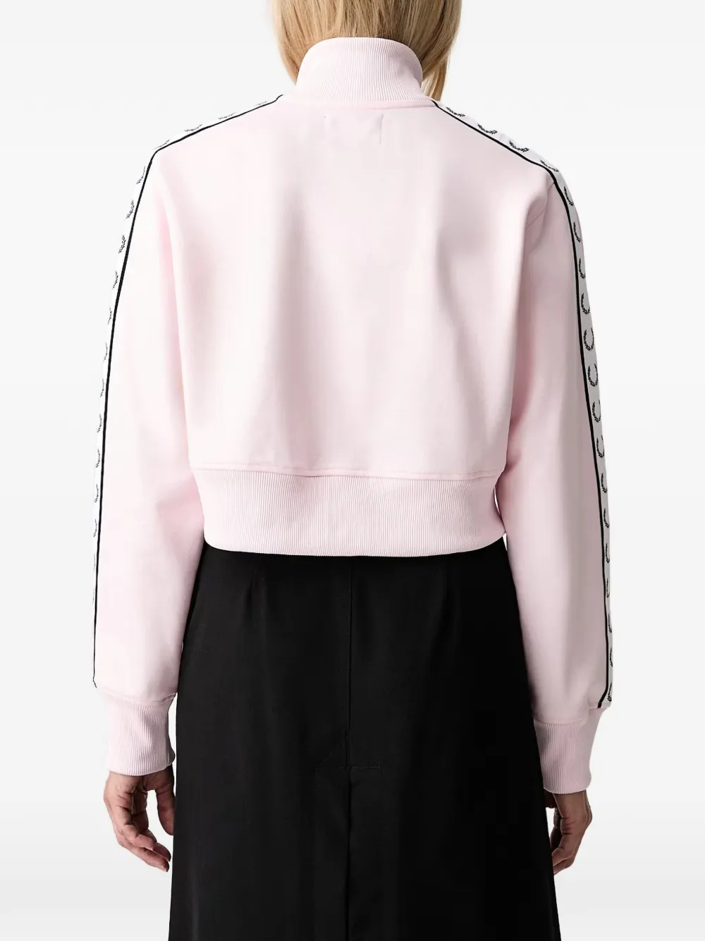 Fred Perry Sweater met geborduurd logo Roze