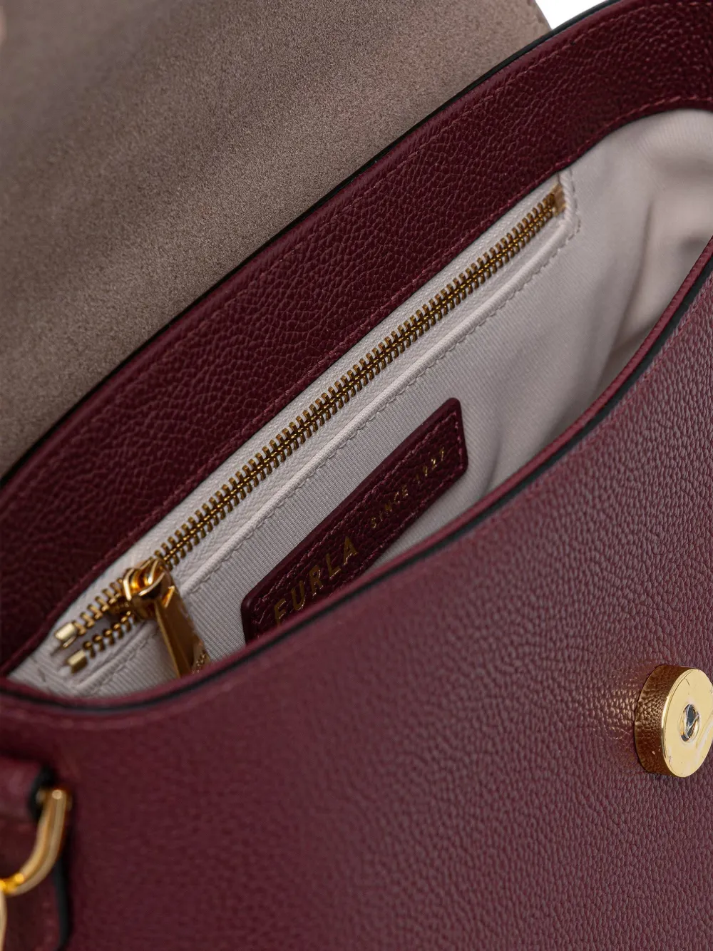 Furla S Moonlight leren shopper Rood
