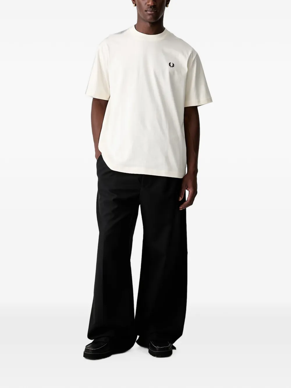 Fred Perry Katoenen T-shirt Wit