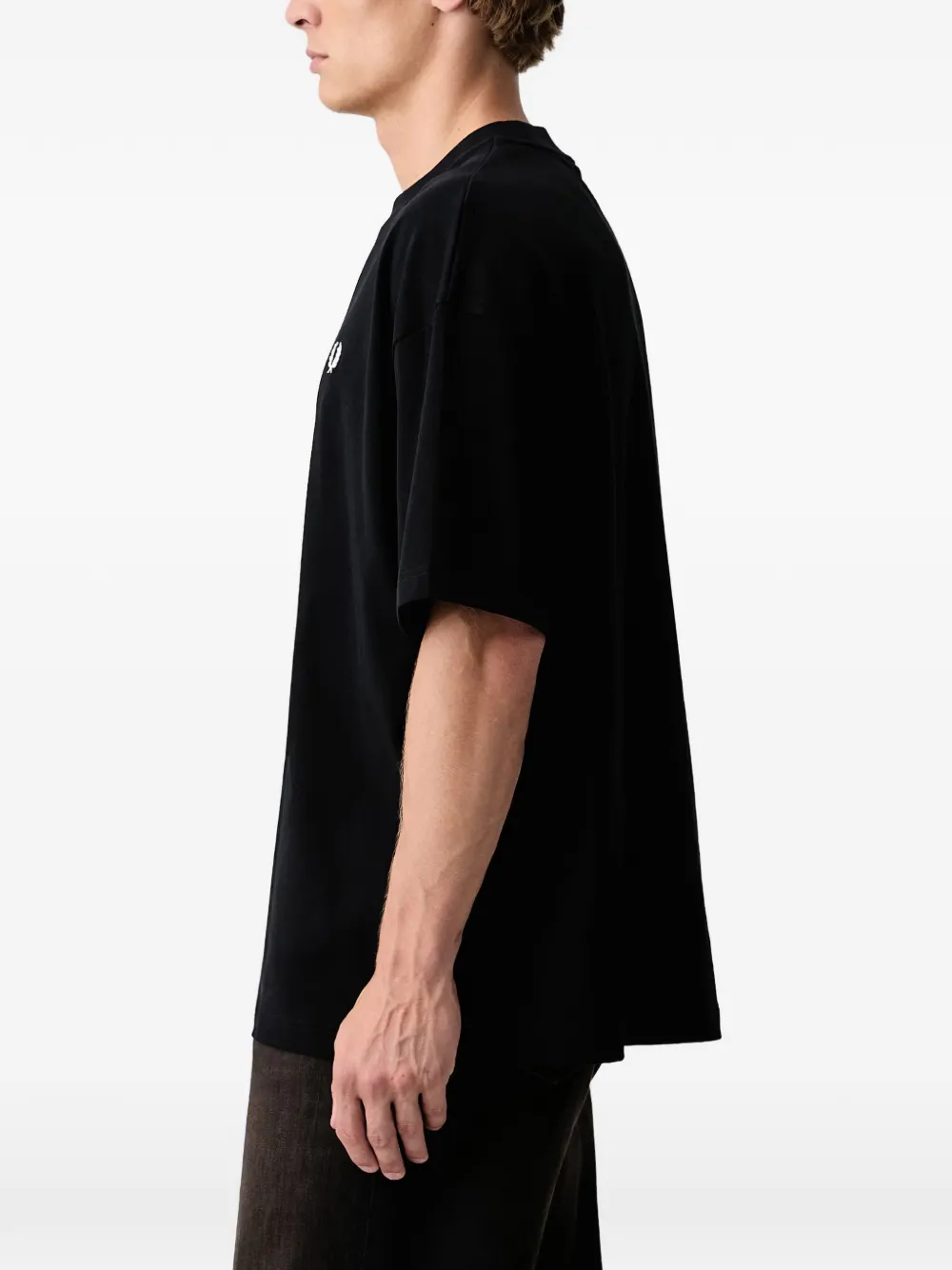 Fred Perry Oversized T-shirt Zwart