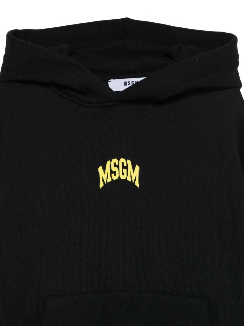 MSGM Kids Hoodie met logoprint Zwart