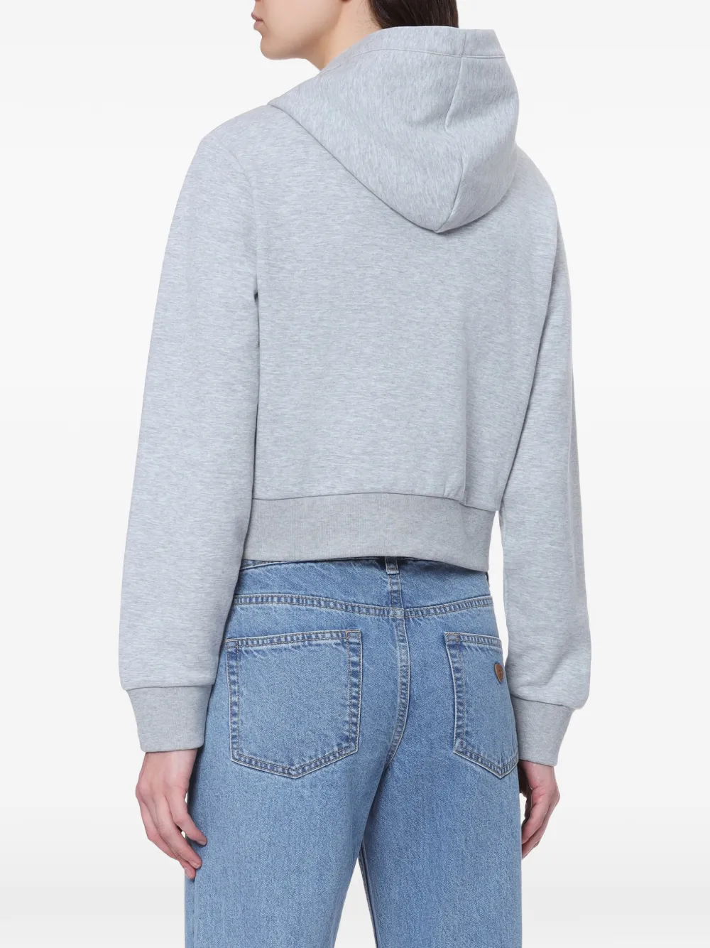 APEE™ by *A BATHING APE Hoodie met logoprint en rits Grijs
