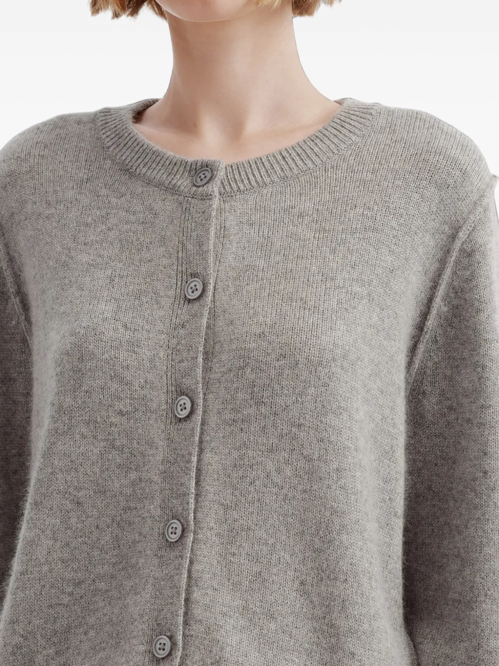 tout a coup Vest met kanten afwerking Grijs