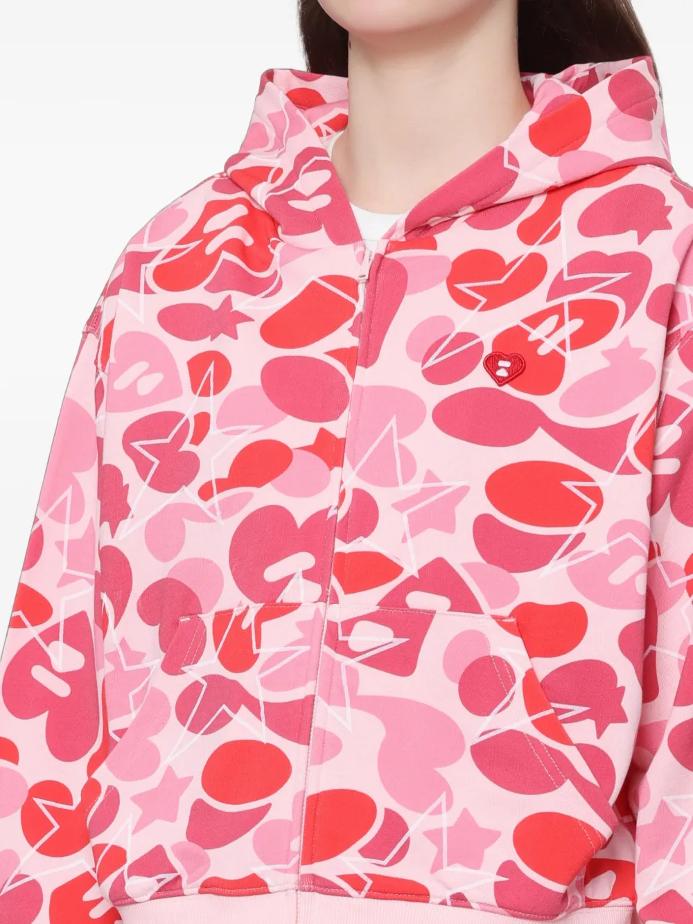 APEE™ by *A BATHING APE Hoodie met camouflageprint Roze