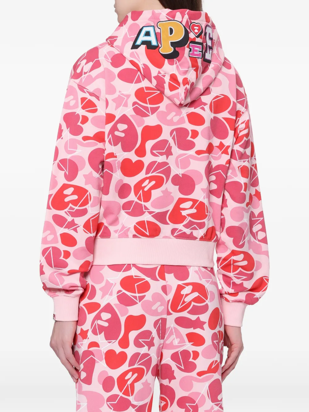 APEE™ by *A BATHING APE Hoodie met camouflageprint Roze