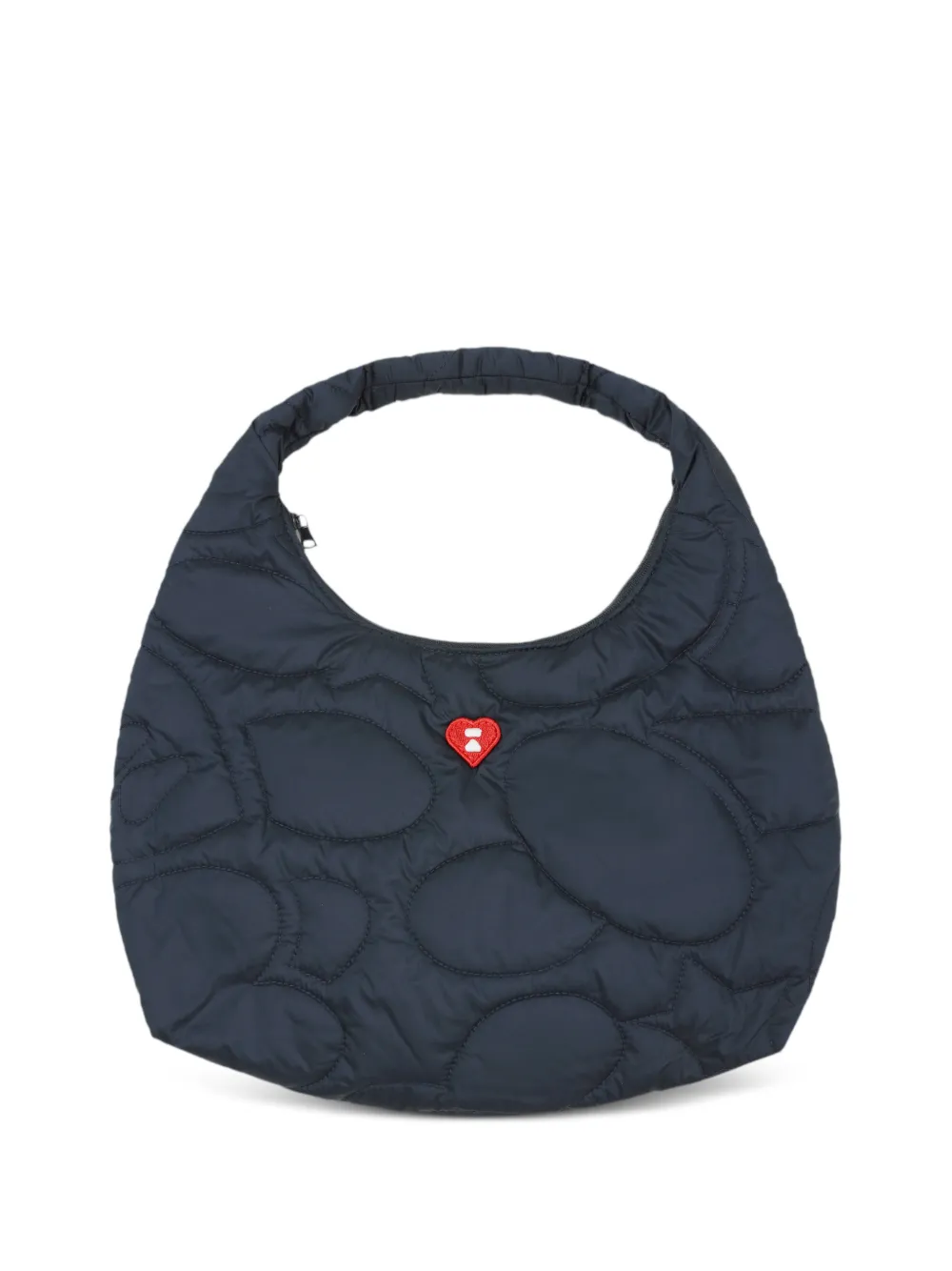 APEE™ by *A BATHING APE® quilted heart-patch tote bag - Blue