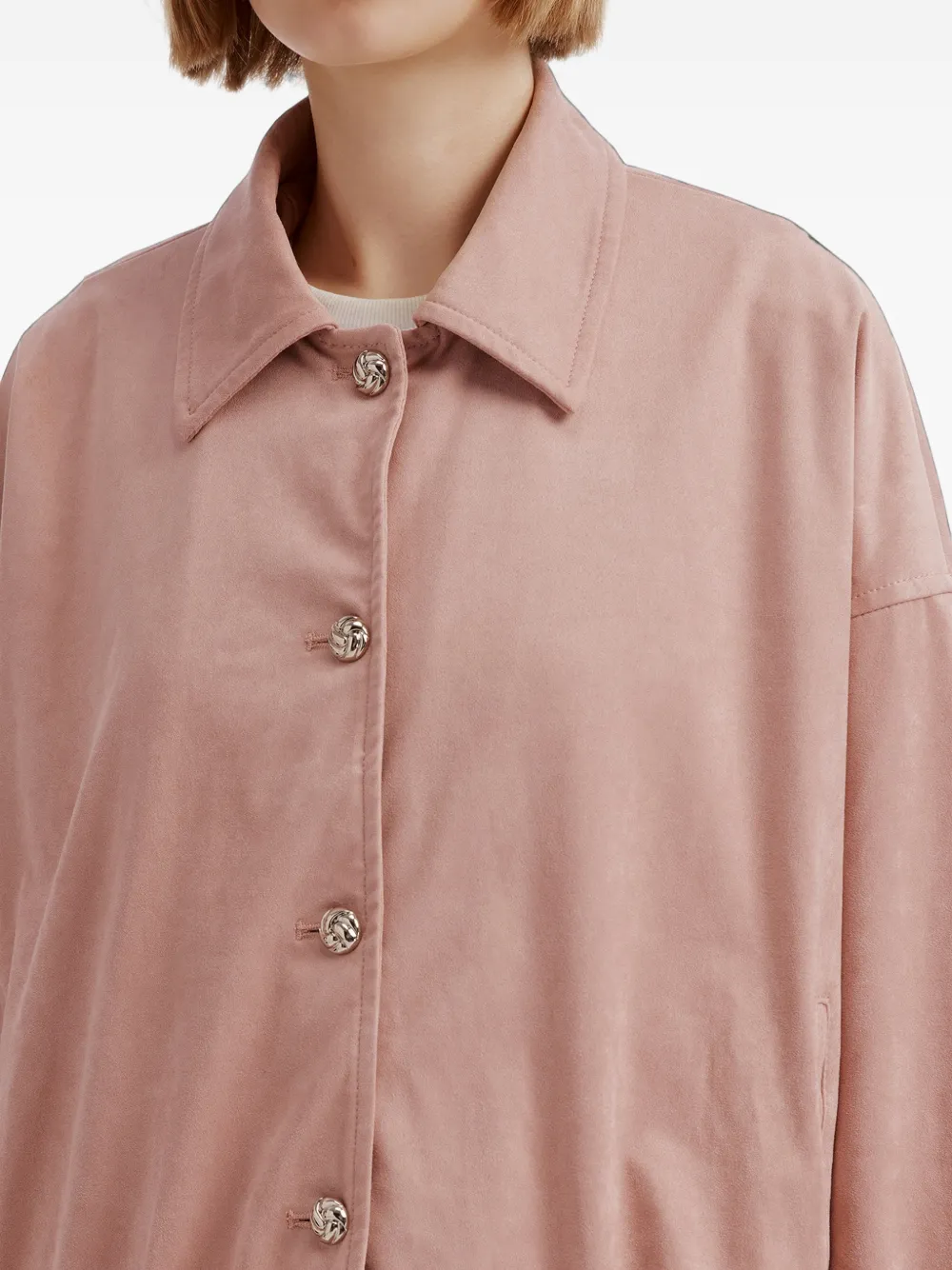 tout a coup Jack met elastische zoom en knopen Roze