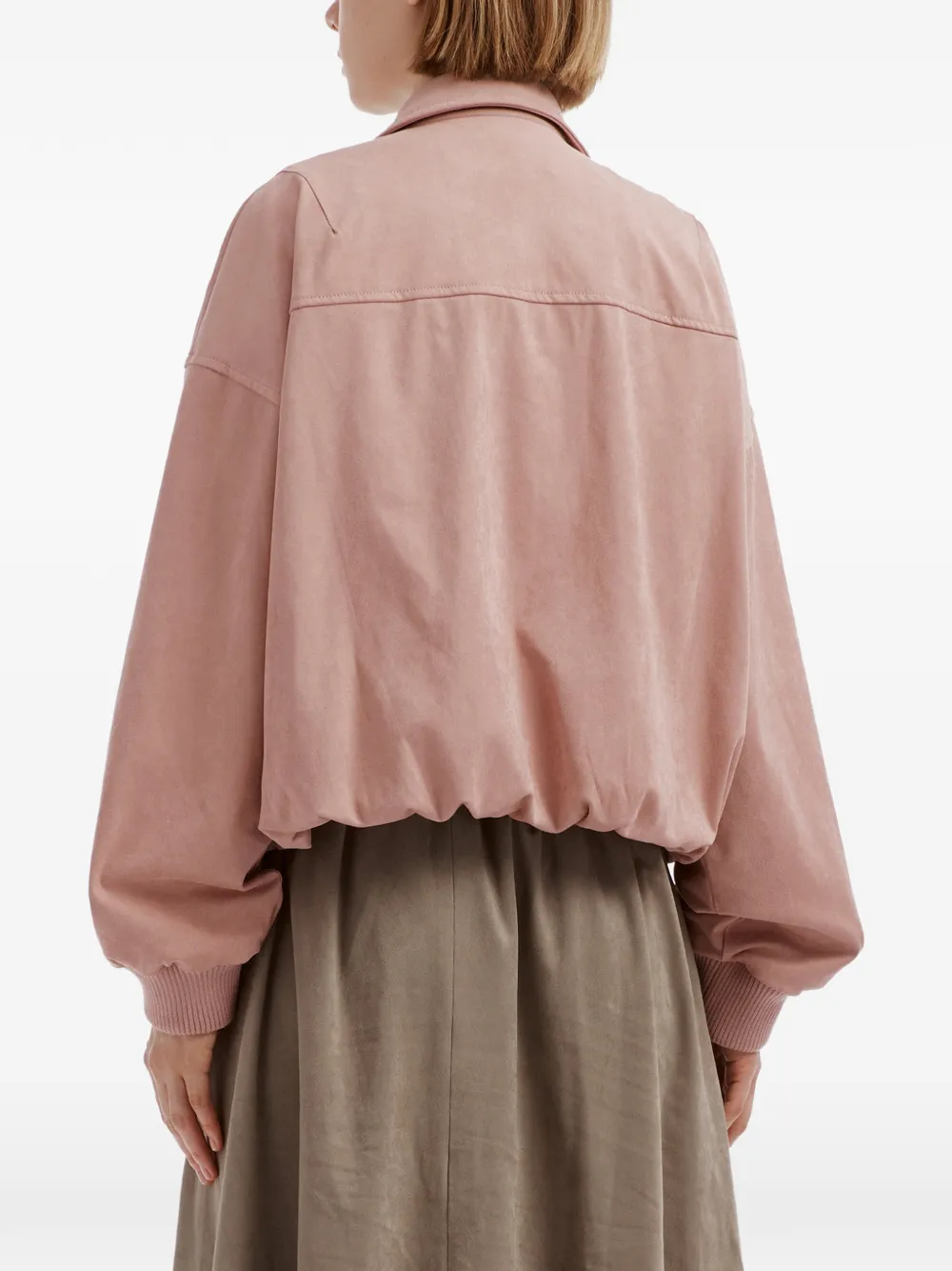 tout a coup Jack met elastische zoom en knopen Roze