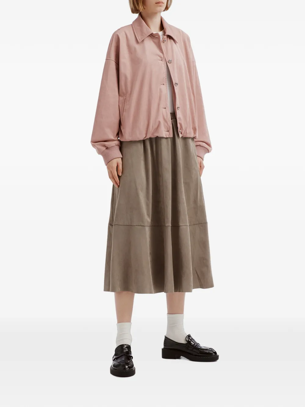 tout a coup Jack met elastische zoom en knopen Roze