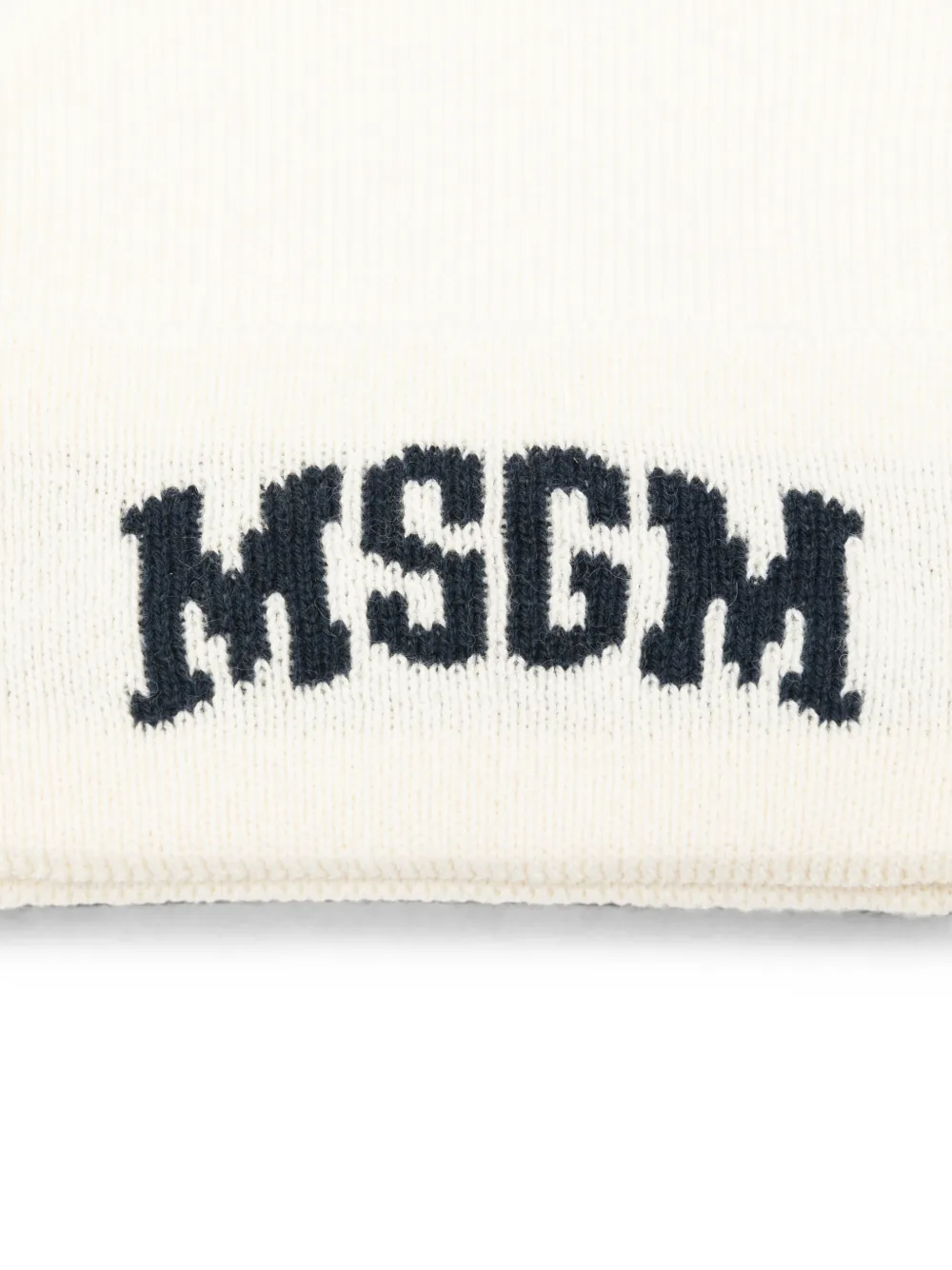 MSGM Kids Intarsia muts Beige