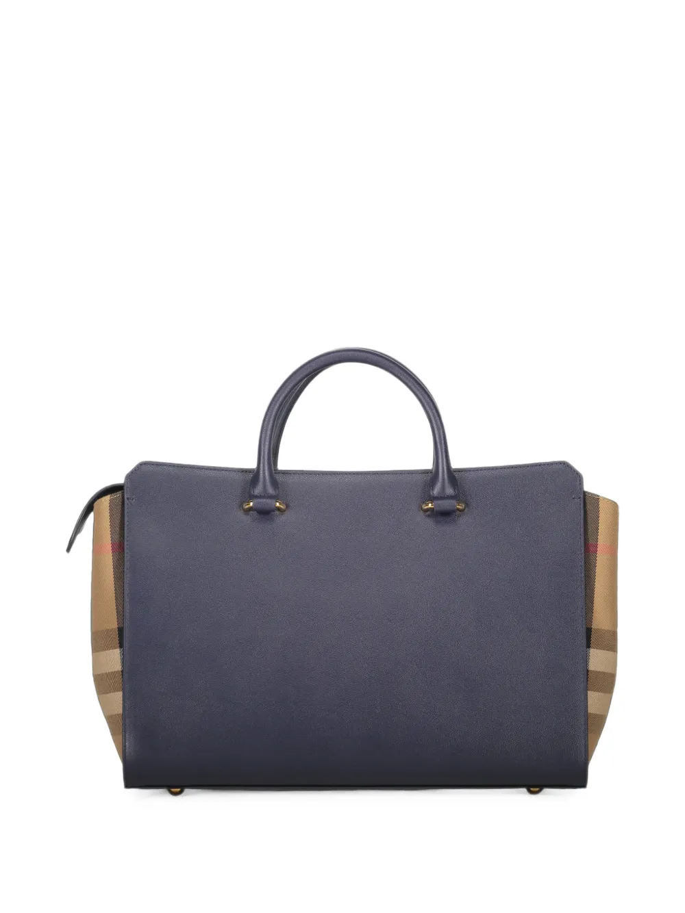 Burberry Shopper met geruit vlak Blauw