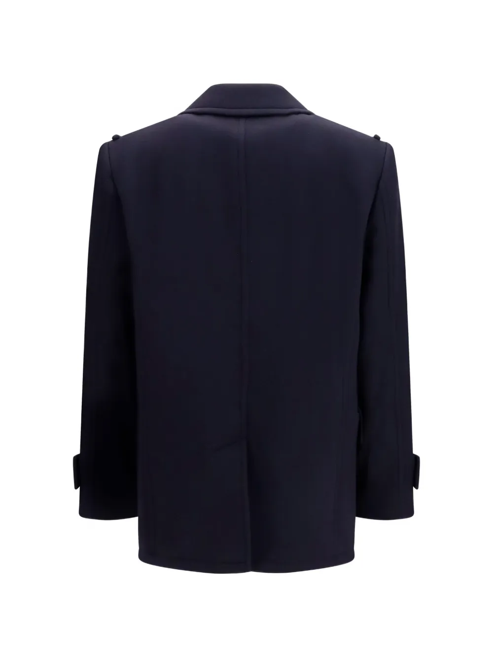 Burberry Wollen kasjmier jas Blauw
