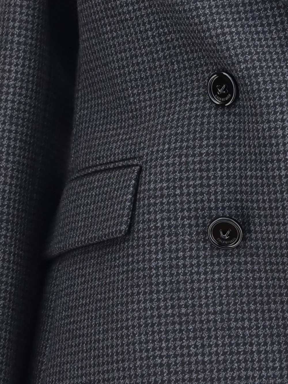 Balenciaga Blazer met pied-de-poule print Grijs