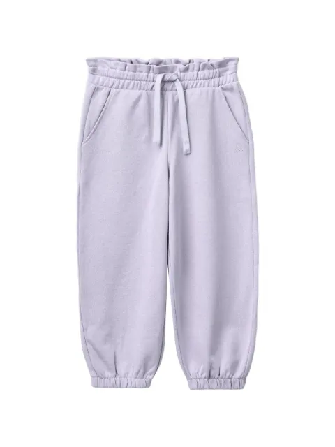 Benetton paperbag-waist track pants