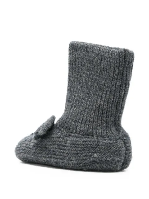Donsje koala-motif wool shoes