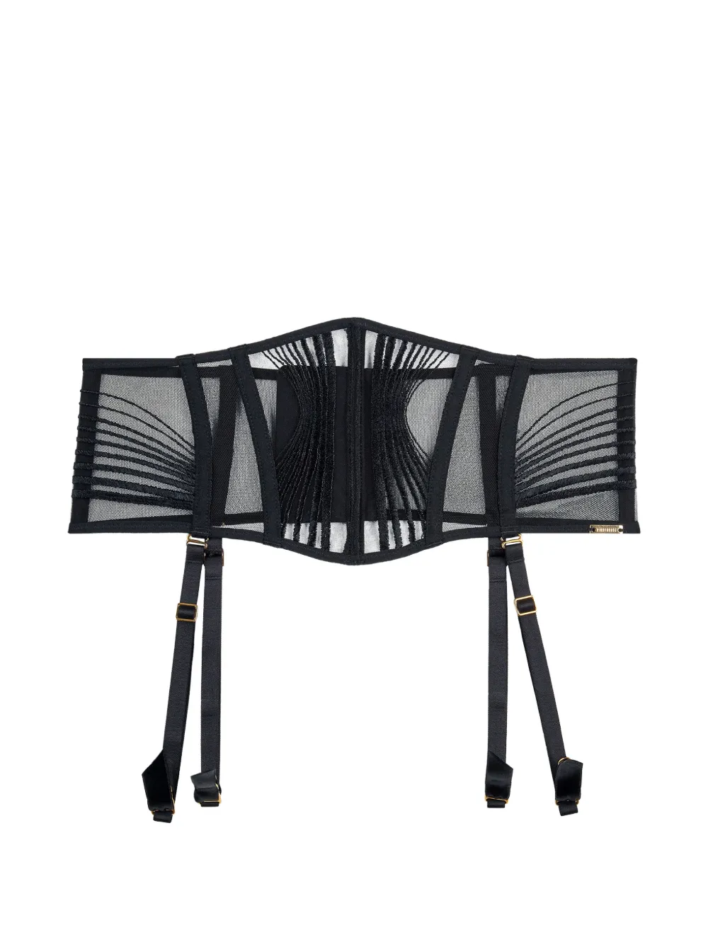 Aubade x Cindy Bruna embroidered suspender belt
