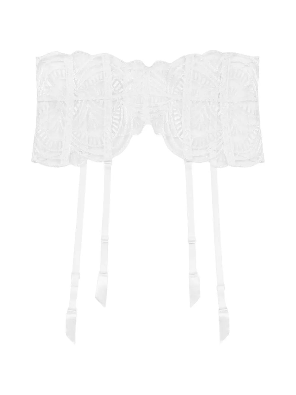 Aubade guêpière Vibes à broderies - Blanc