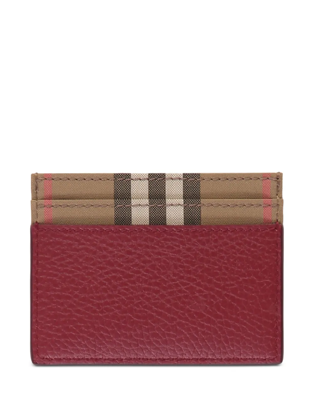 Burberry Vintage Check grained leather cardholder