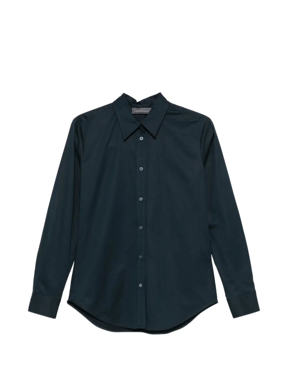 Lorena Antoniazzi star-detail curved-hem shirt Blauw