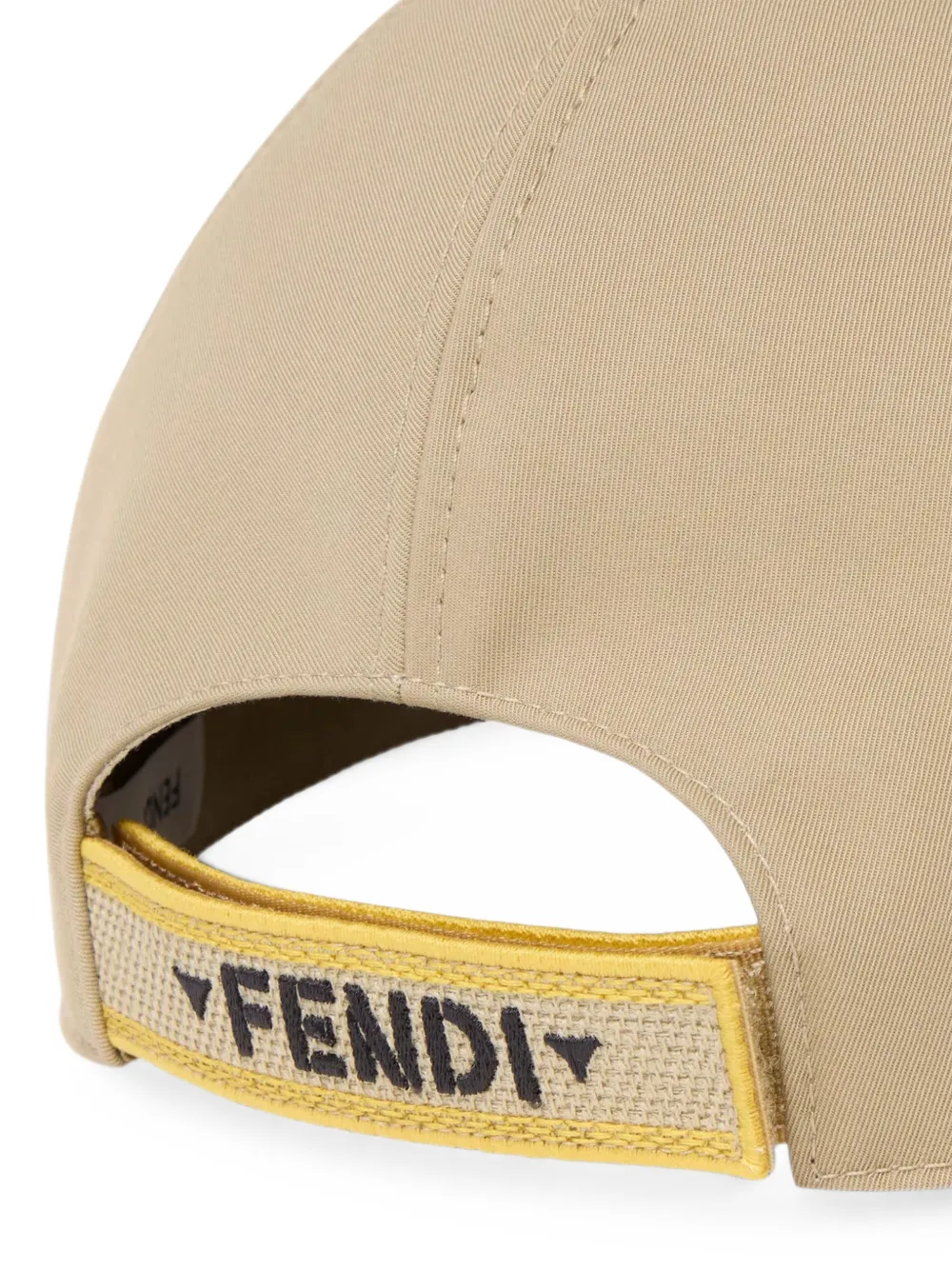 Fendi Kids logo-embroidered baseball cap Beige