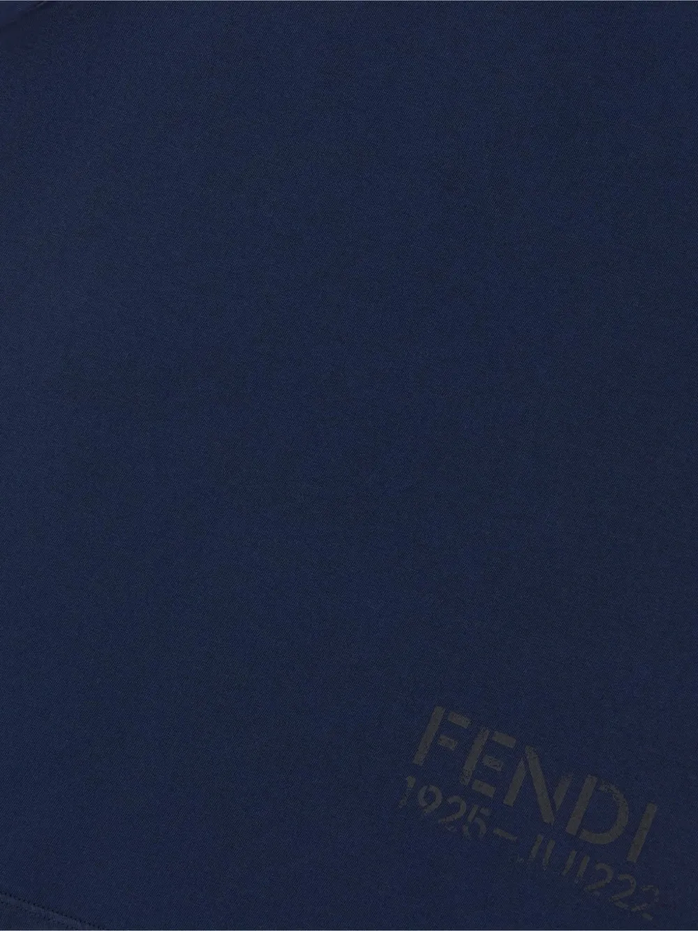 Fendi Kids Junior logo-print T-shirt Blauw