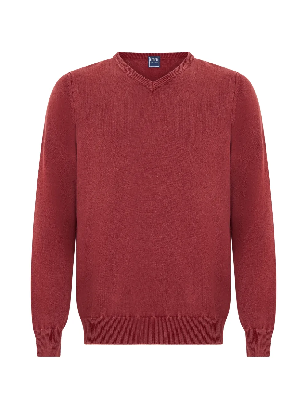 Fedeli fine-knit V-neck sweater · 48