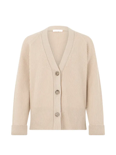Fedeli ribbed-knit V-neck cardigan
