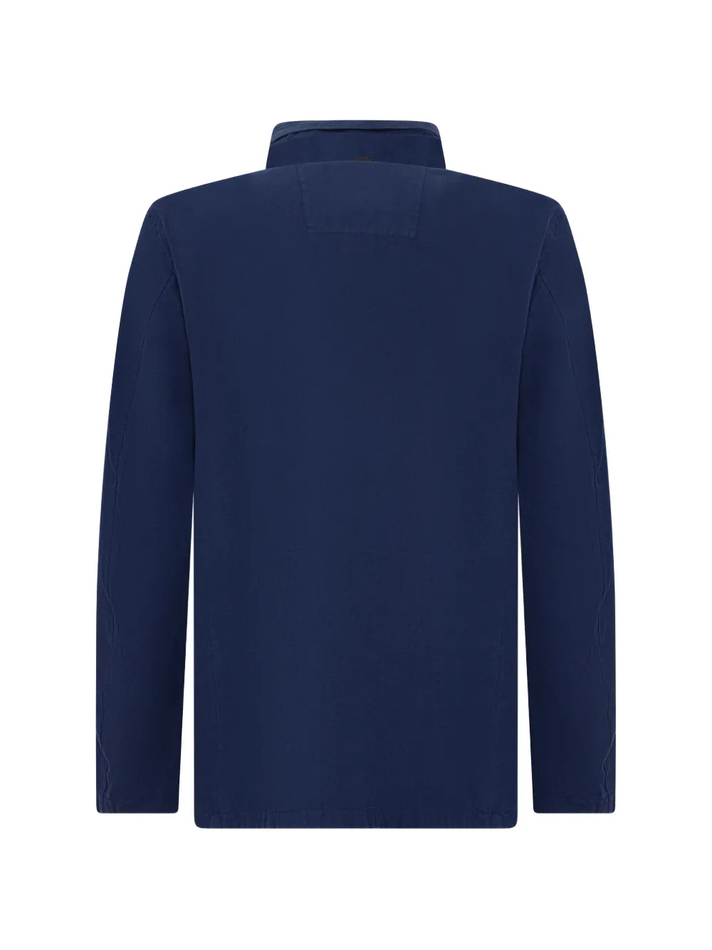 Herno Linnen jack met meerdere zakken Blauw