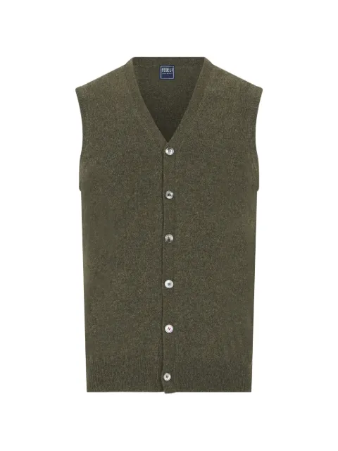 Fedeli sleeveless button-front cardigan