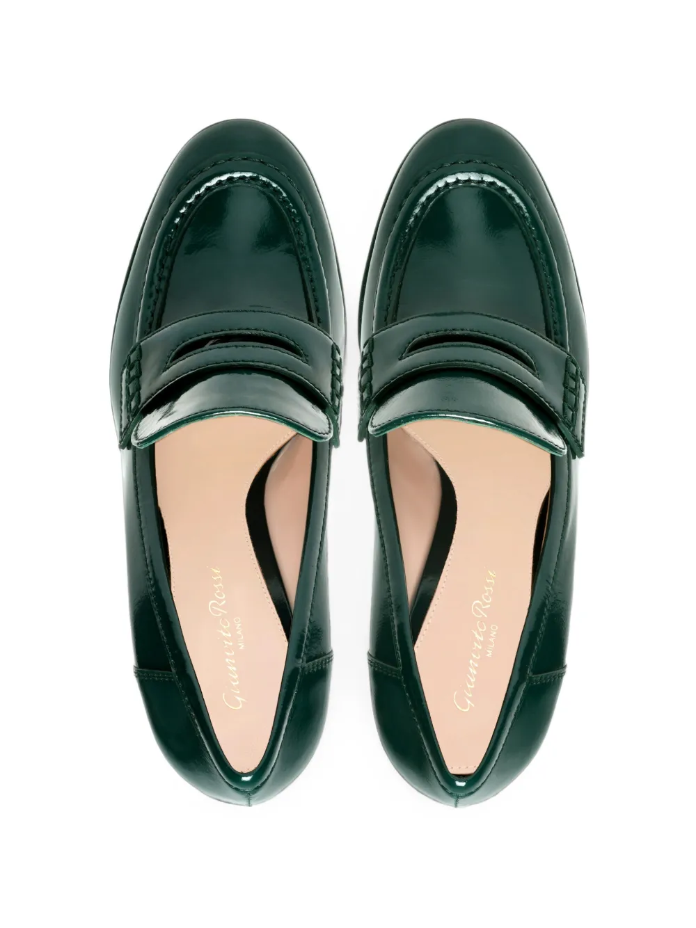 Gianvito Rossi Hadden platform loafers Groen