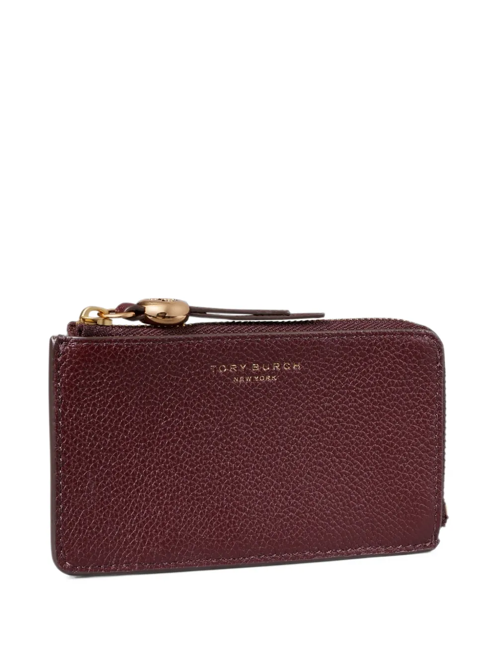 Tory Burch Romy zip card case Rood