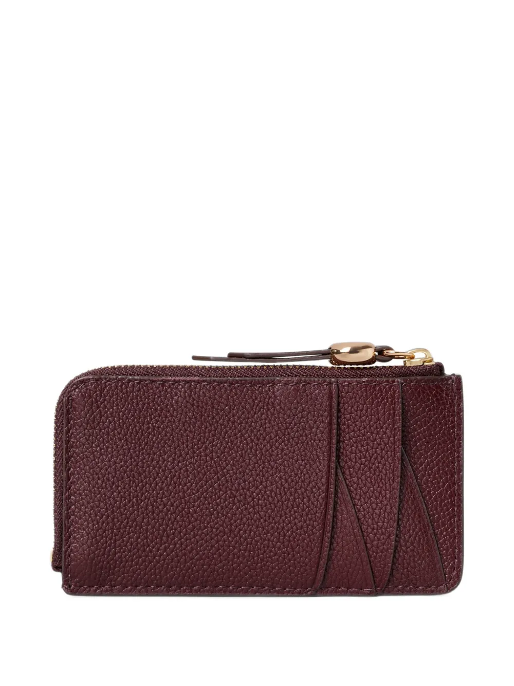 Tory Burch Romy zip card case Rood