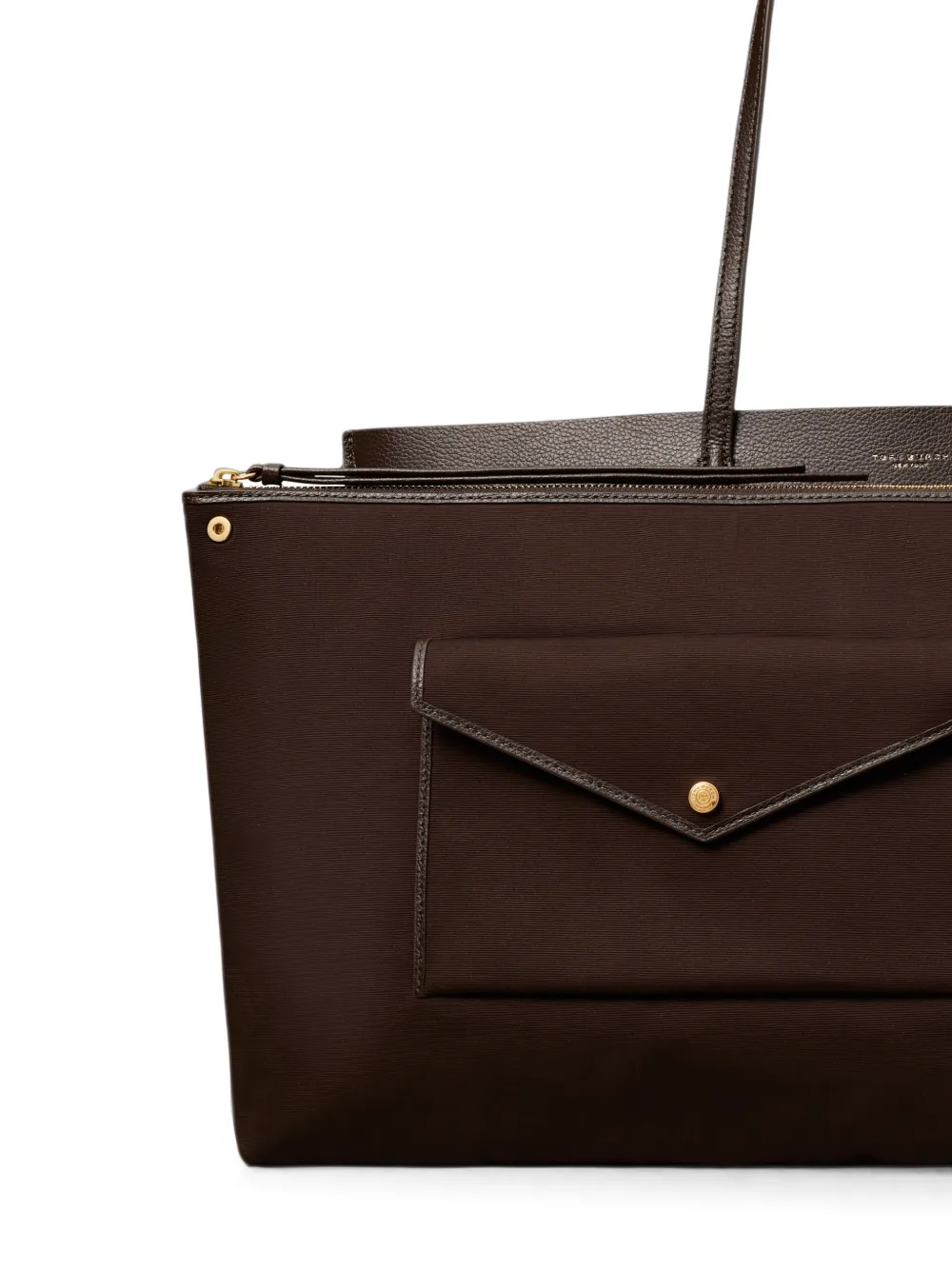 Tory Burch Perry leren shopper Bruin