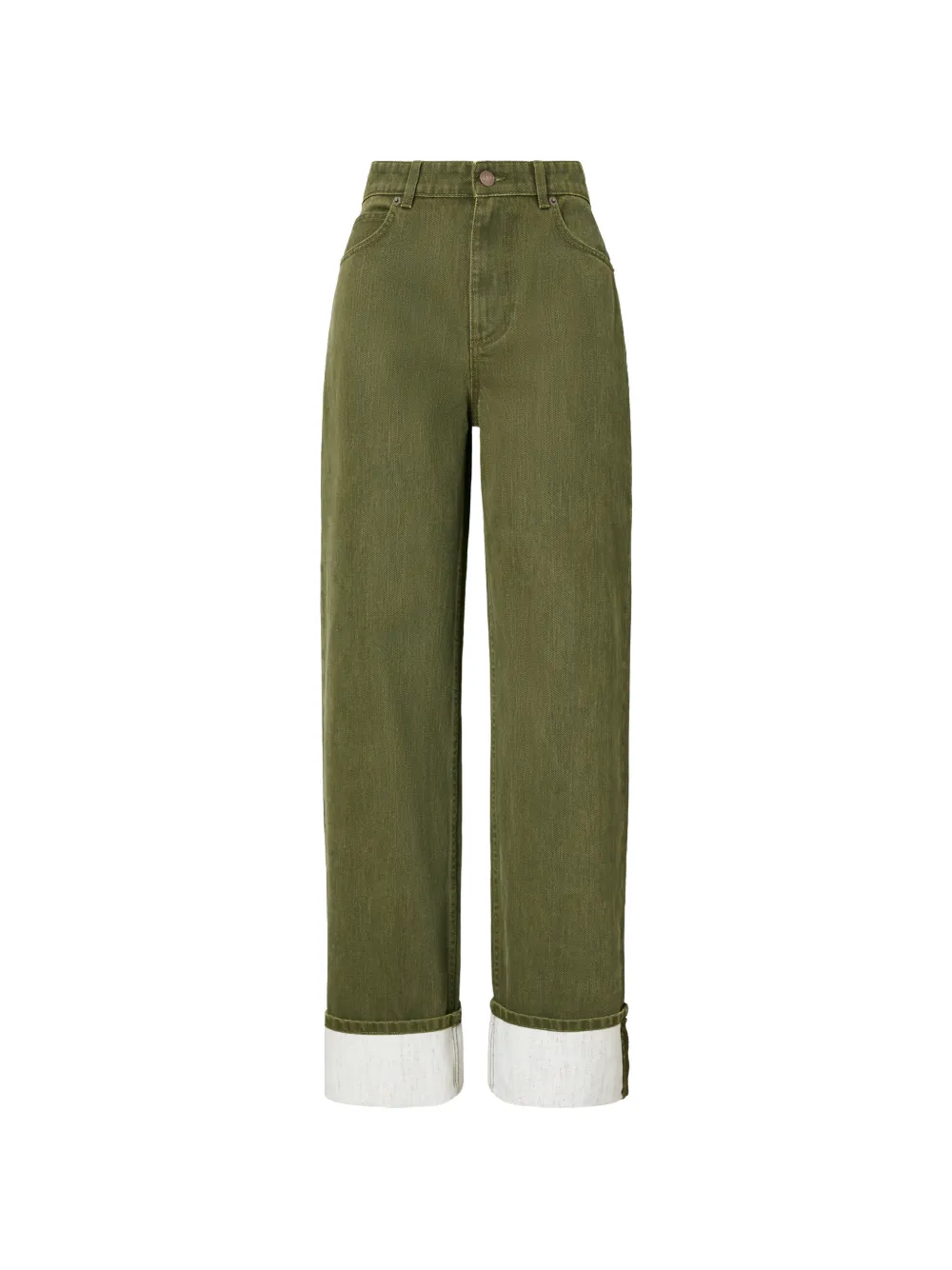 Tory Burch cuffed jeans - Verde
