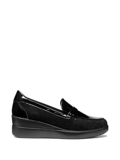 Geox Stardust panelled wedge loafers