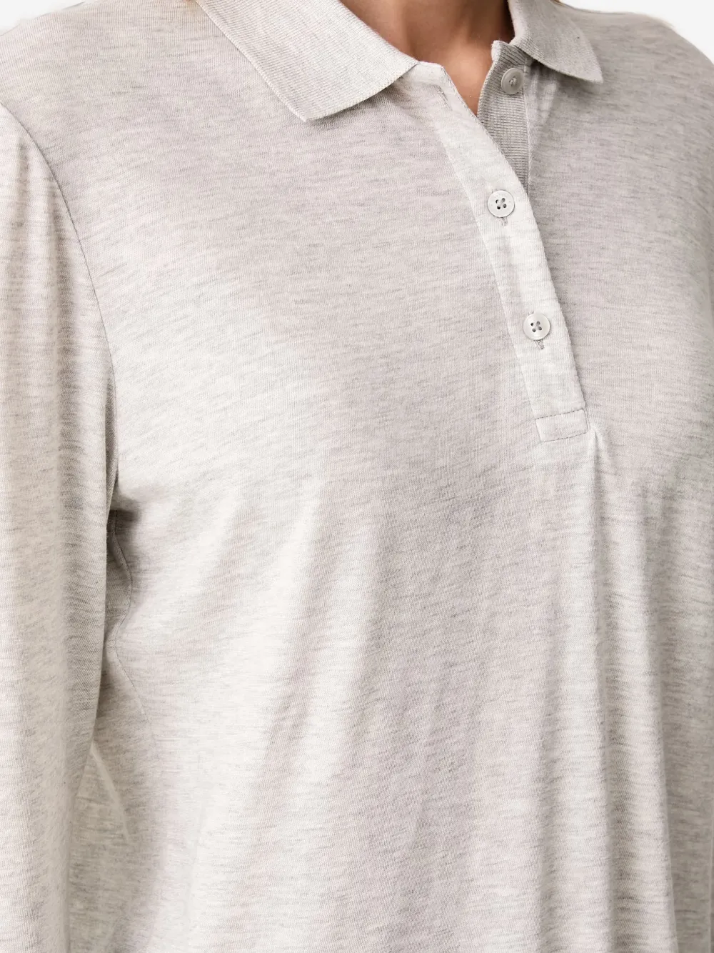 Gant Poloshirt met lange mouwen Grijs