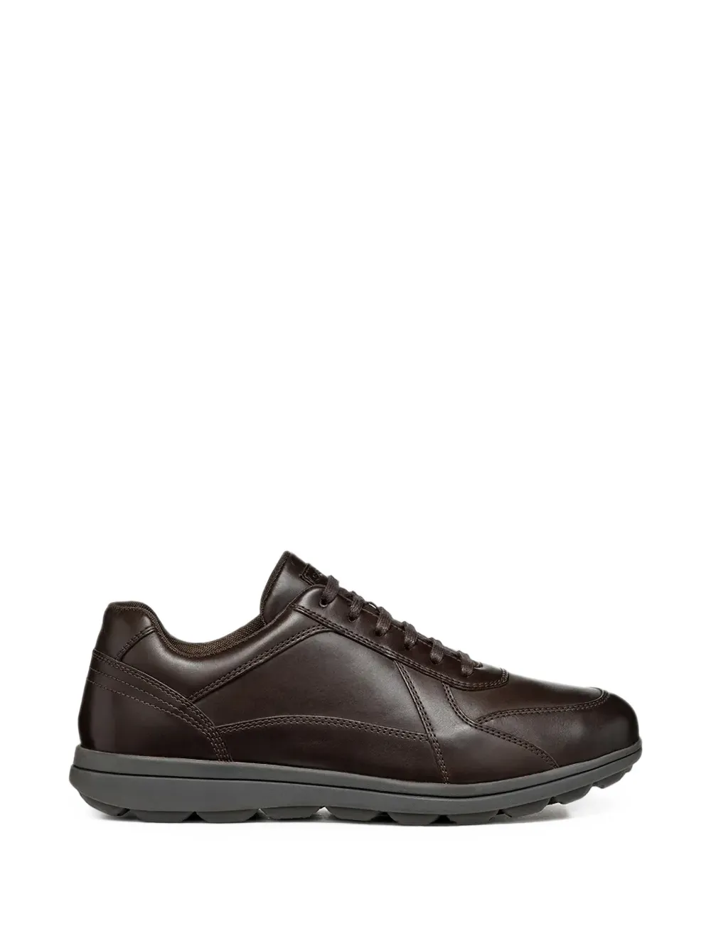 Geox Spherica™ EC12 lace-up leather sneakers - Braun