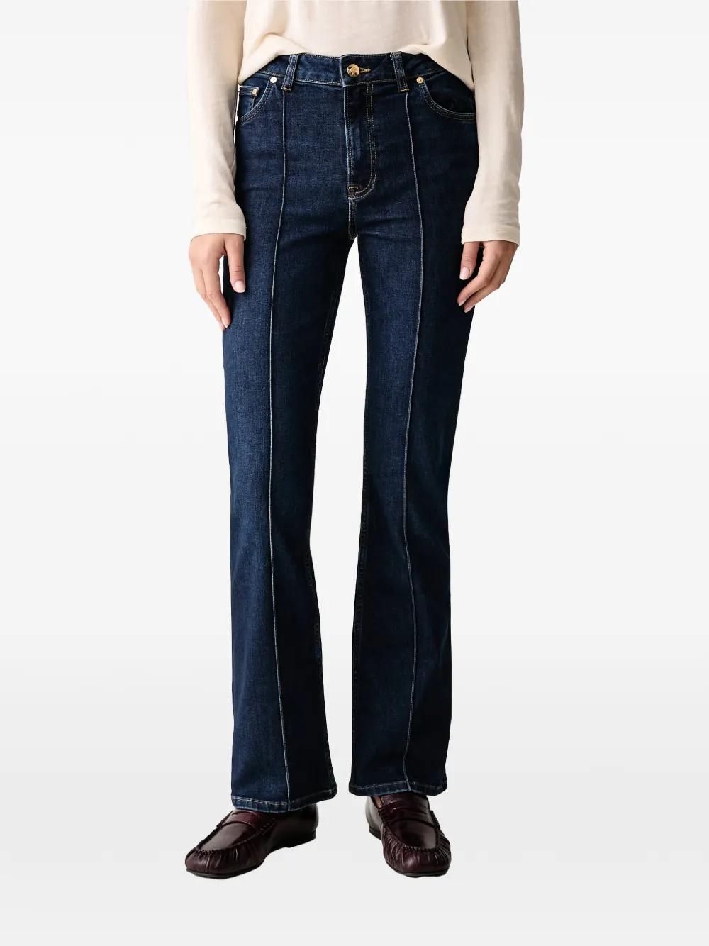 Gant seam-detail flared jeans