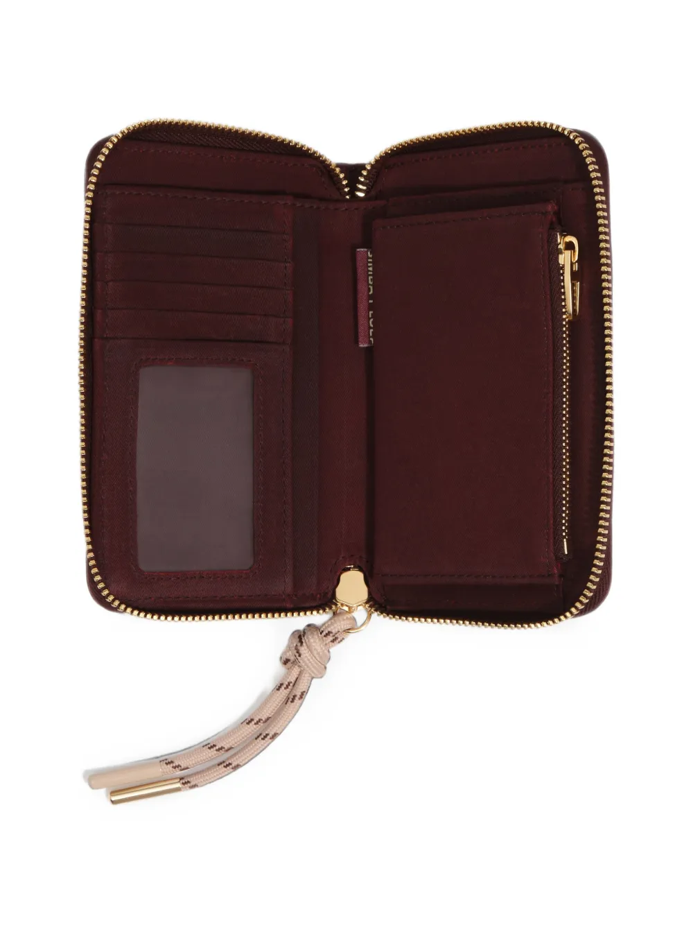 BIMBA Y LOLA Medium gecoate portemonnee Rood
