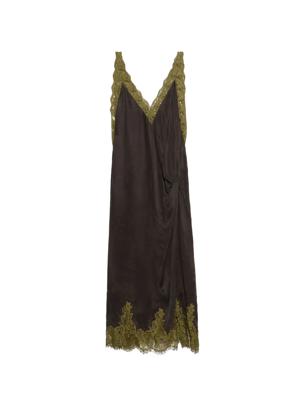 BIMBA Y LOLA faded-black camisole dress with knot