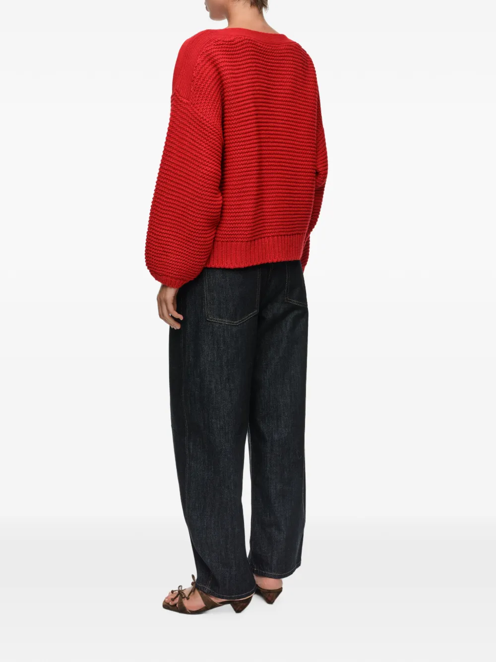 BIMBA Y LOLA Trui met boothals en volume Rood