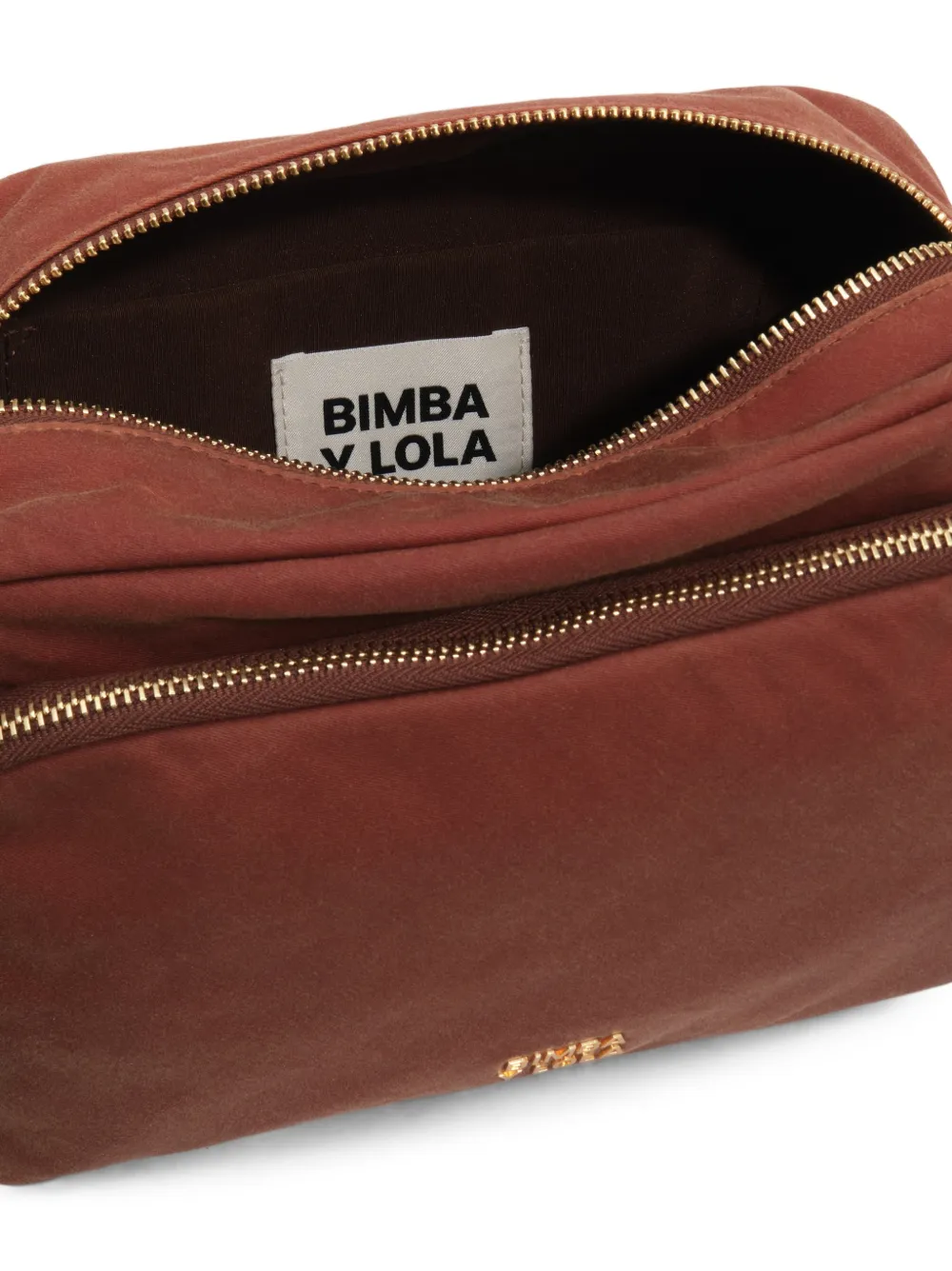 BIMBA Y LOLA Grote gecoate tas met vak Bruin